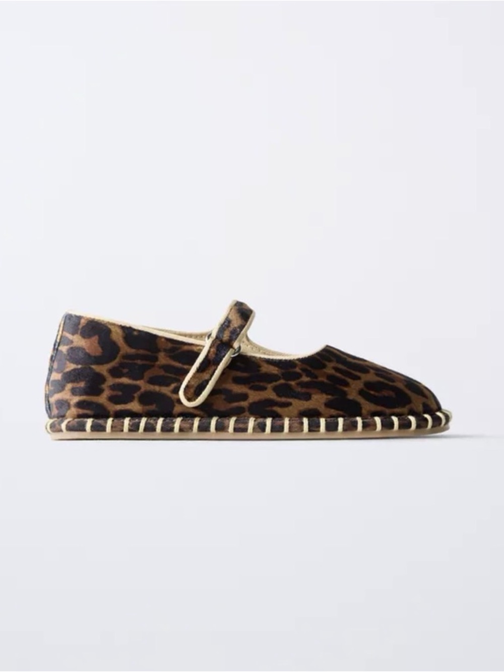 Zara Kids Leopard Print Mary Janes - Brown & Black - Picture 2 of 5